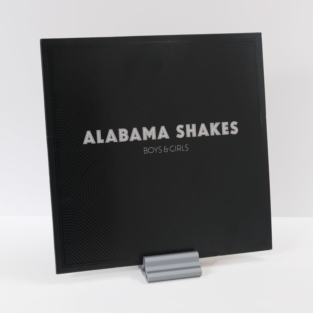 Record Display Stand - Strumland Now Playing Modern Vinyl Stand - Classic Silver