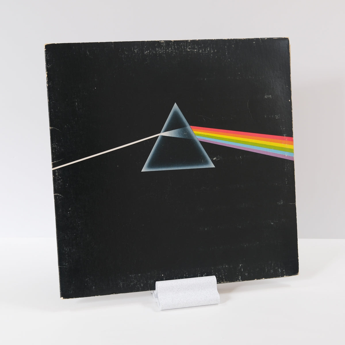 Record Display Stand - Strumland Now Playing Modern Vinyl Stand - Marble White