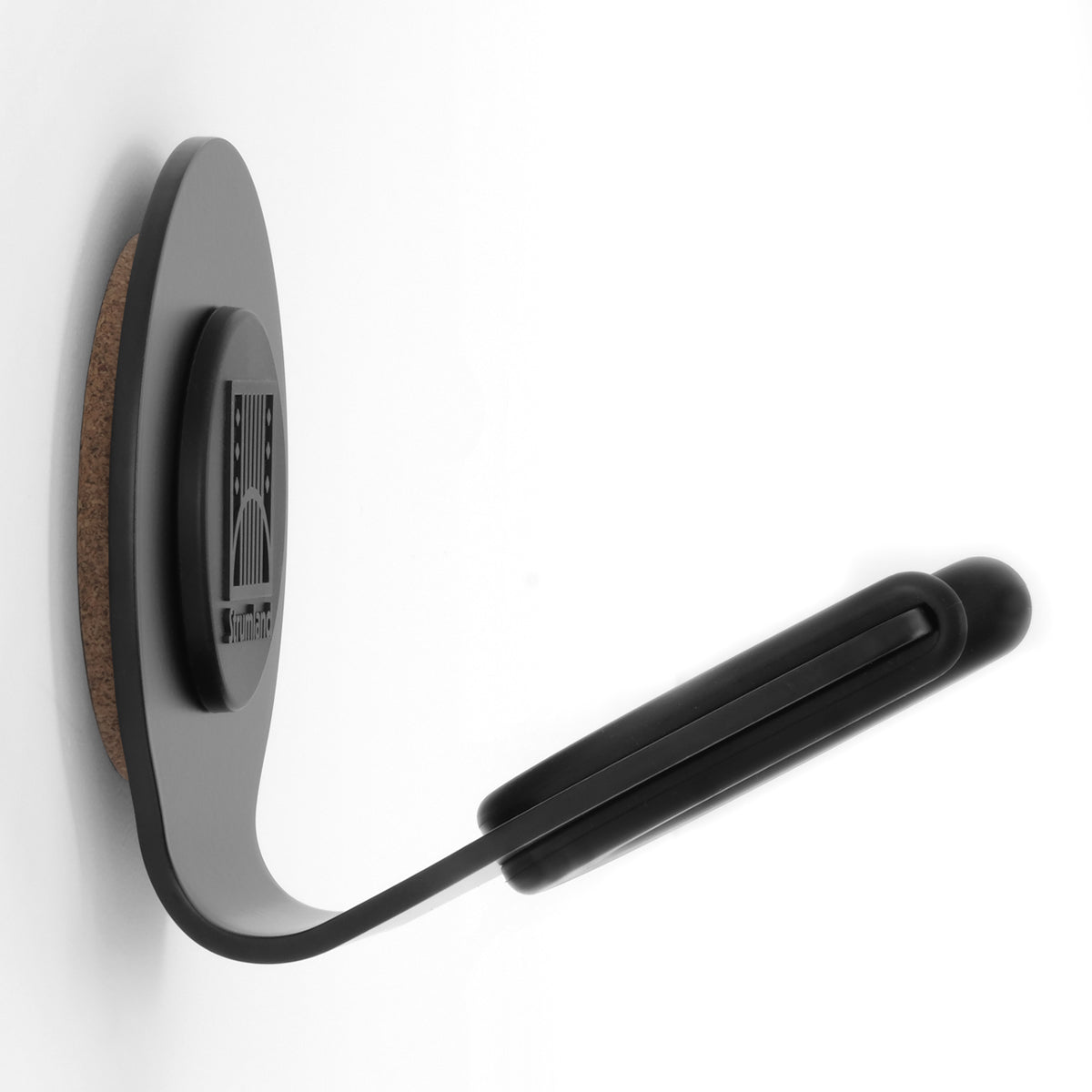 Strumland Guitar Wall Mount - Premium Guitar Hanger, Modern Wall Guitar Mount, Guitar Holder Hook for Acoustic, Electric, Classical Guitars - Made in USA Steel, Studio Collection (Pitch Black)