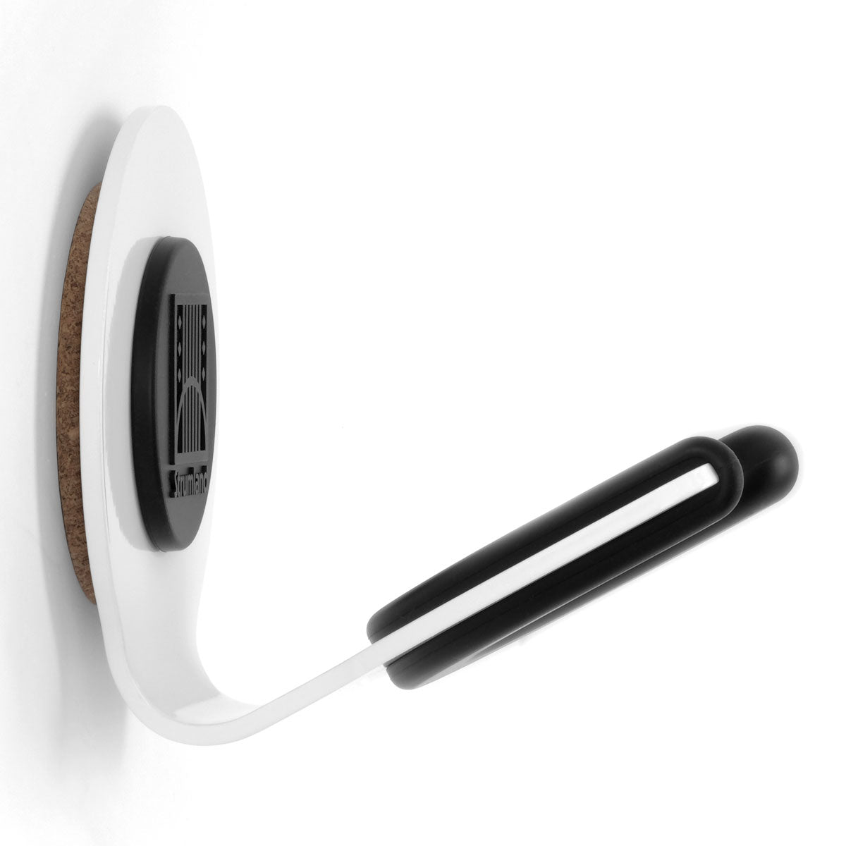 Strumland Guitar Wall Mount - Premium Guitar Hanger, Modern Wall Guitar Mount, Guitar Holder Hook for Acoustic, Electric, Classical Guitars - Made in USA Steel, Studio Collection (Pure White)