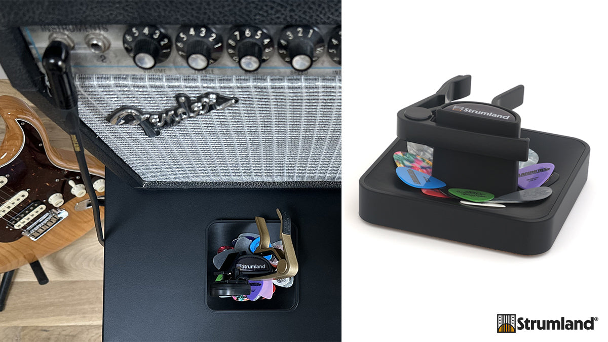 New Strumland Guitar Pick Tray — A Modern Organizer for Your Picks, Capos, & Tuners