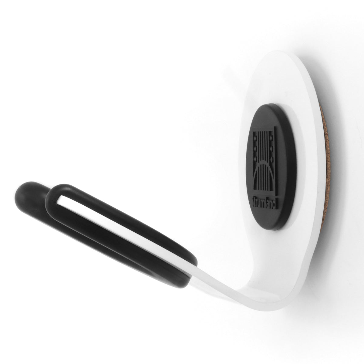 White Strumland Guitar Wall Mount with Cork and Silicone - Premium Guitar Hanger with modern design